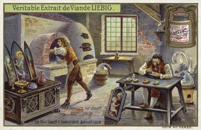Peinture sur émail, 17ème siècle - European School